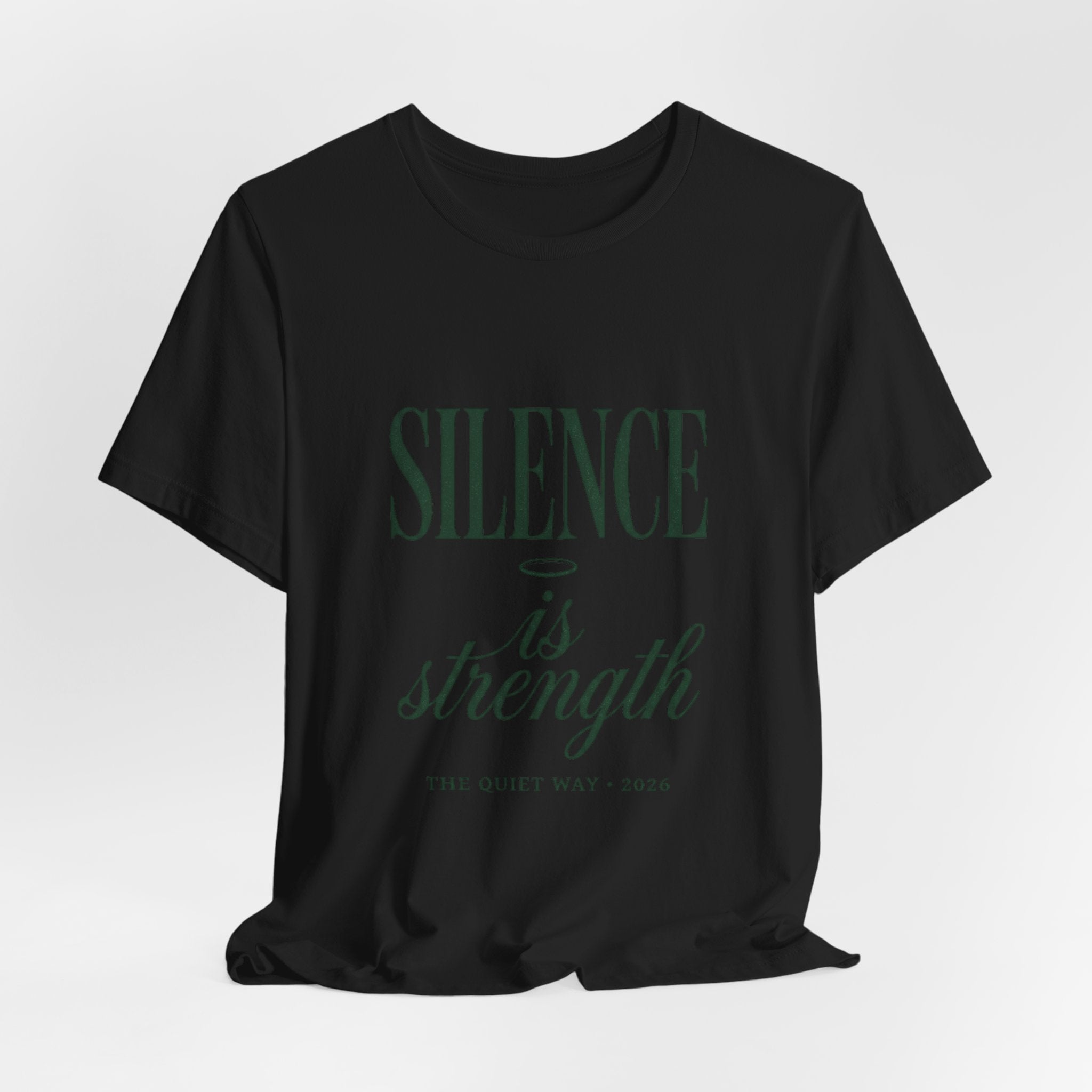 Silence Is Strength Tee | Pope-Statement Graphic, Team Leo Minimalism