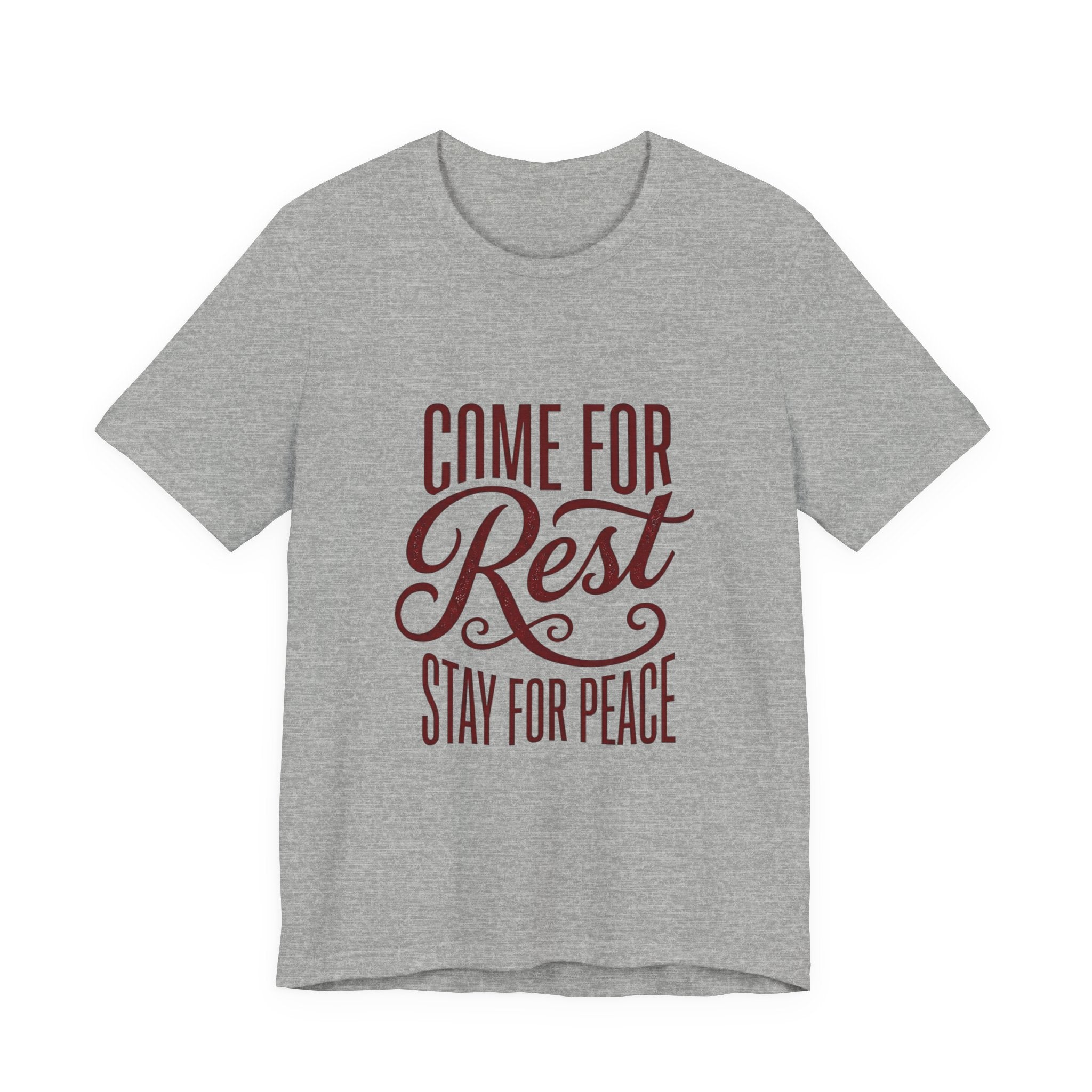 Calm Conviction 'Come For Rest Stay For Peace' Tee | Pope Statement Graphics