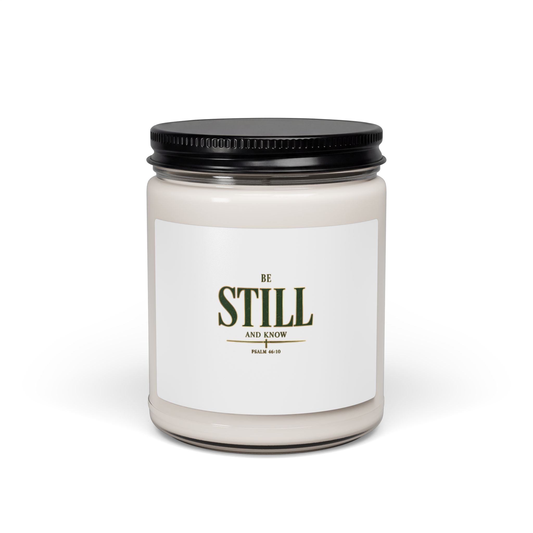 Be Still Scripture Candle, Soy 9oz | Christian Streetwear Aesthetic