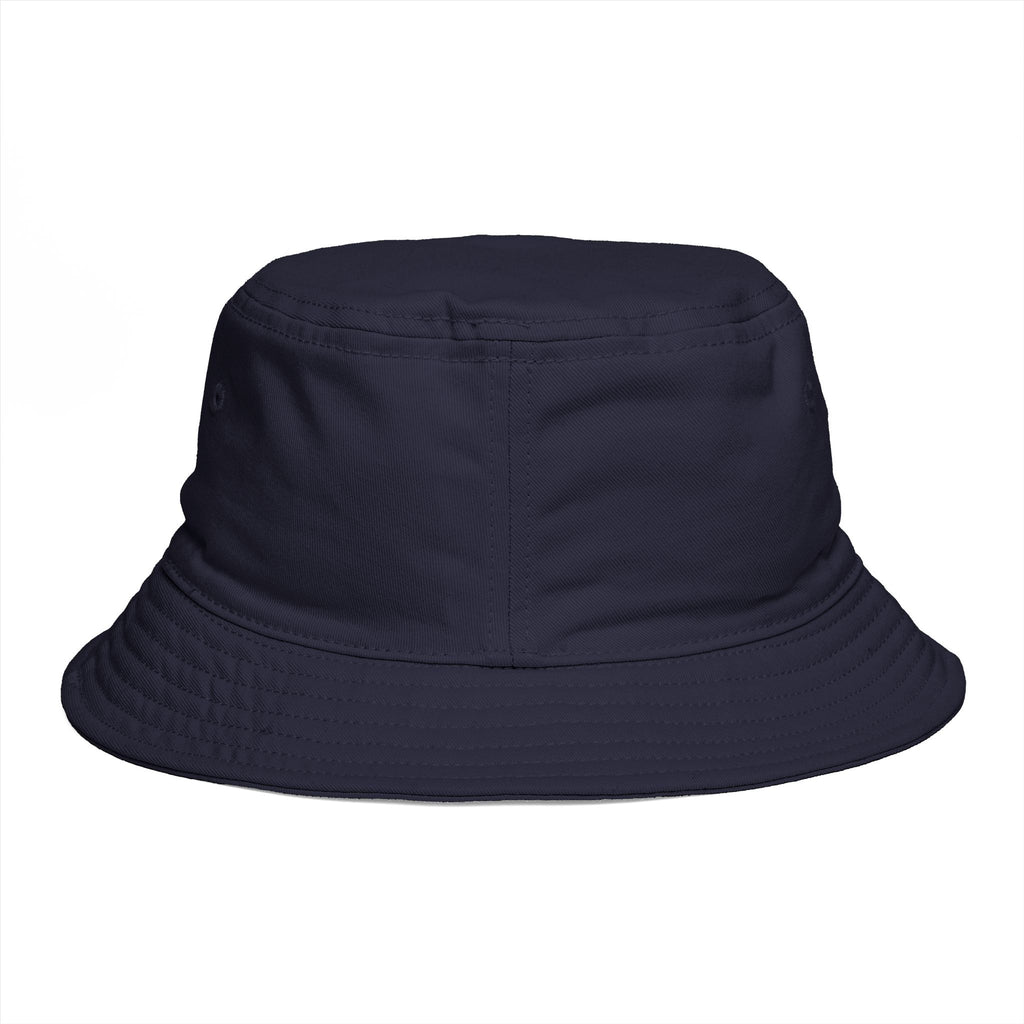 Bucket Hat — Colorful "All Out Vibes" Retro Script Patch