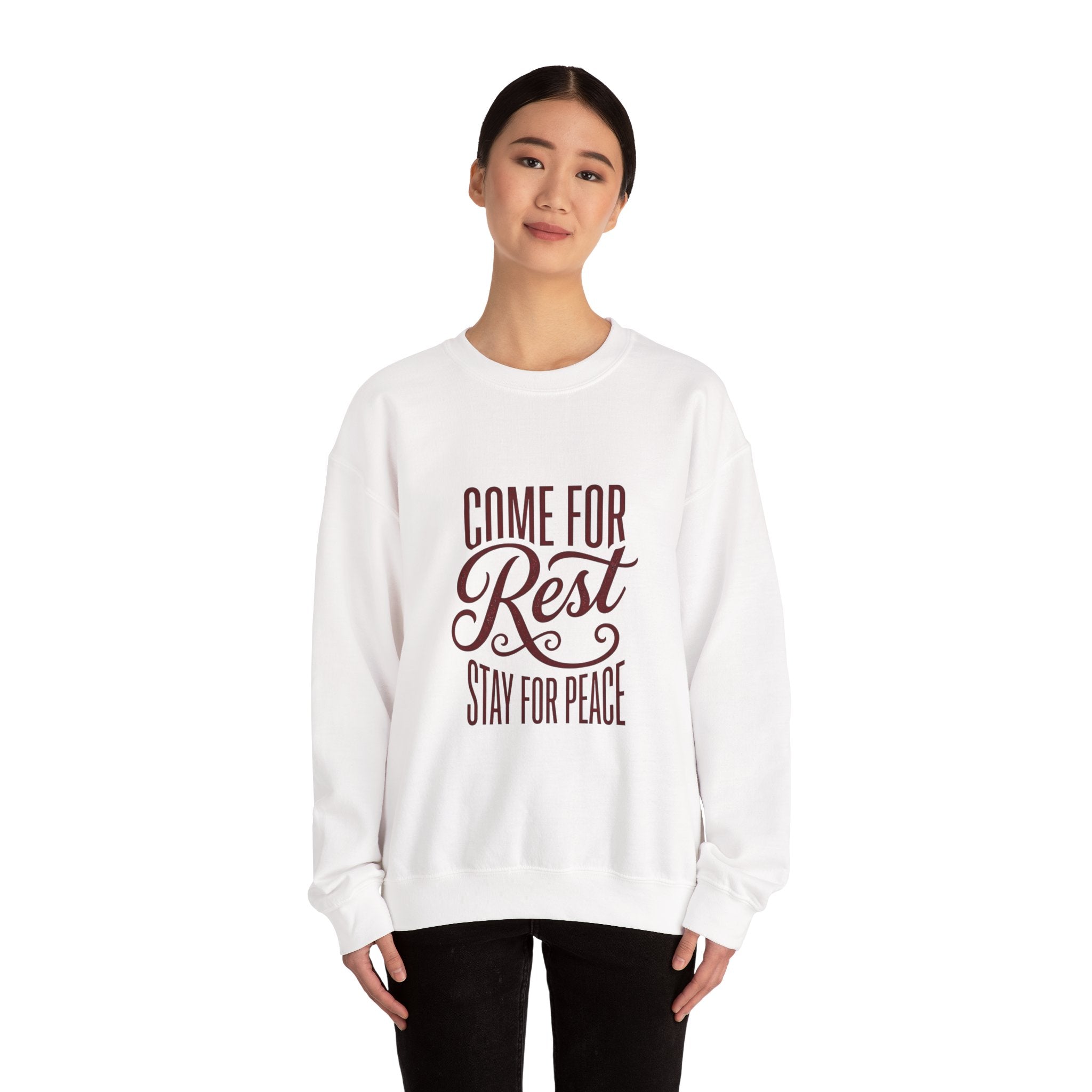 Come For Rest Stay For Peace Sweatshirt | Pope Statement Graphics, Team Leo Aesthetic