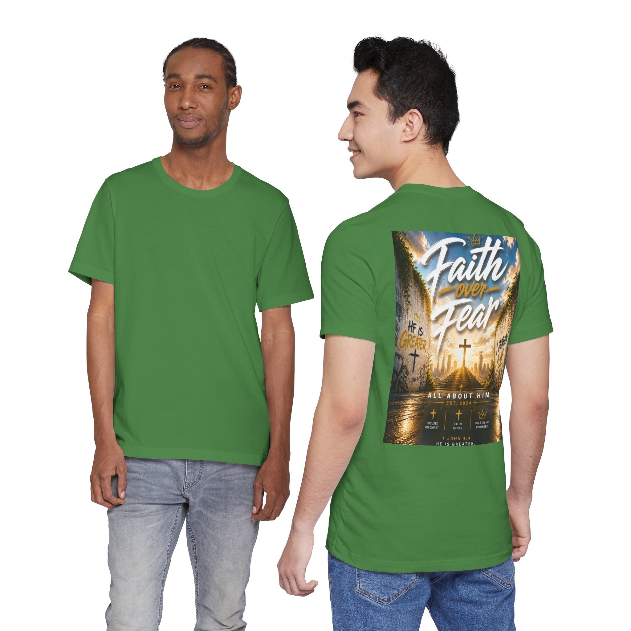 Faith Over Fear Tee – Christian Streetwear | All About Him
