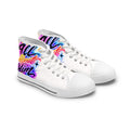 Women's High Top Sneakers — Colorful Graffiti 'All About Him' Christian Design