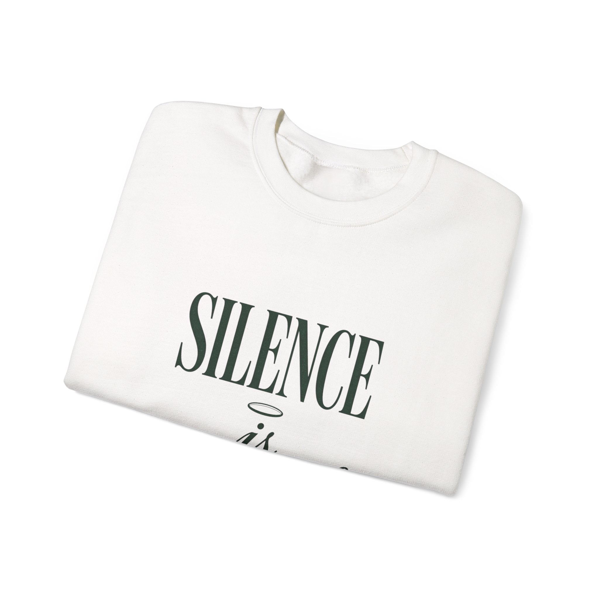 Silence Is Strength Crewneck Sweatshirt | Pope-Statement, Quiet Power