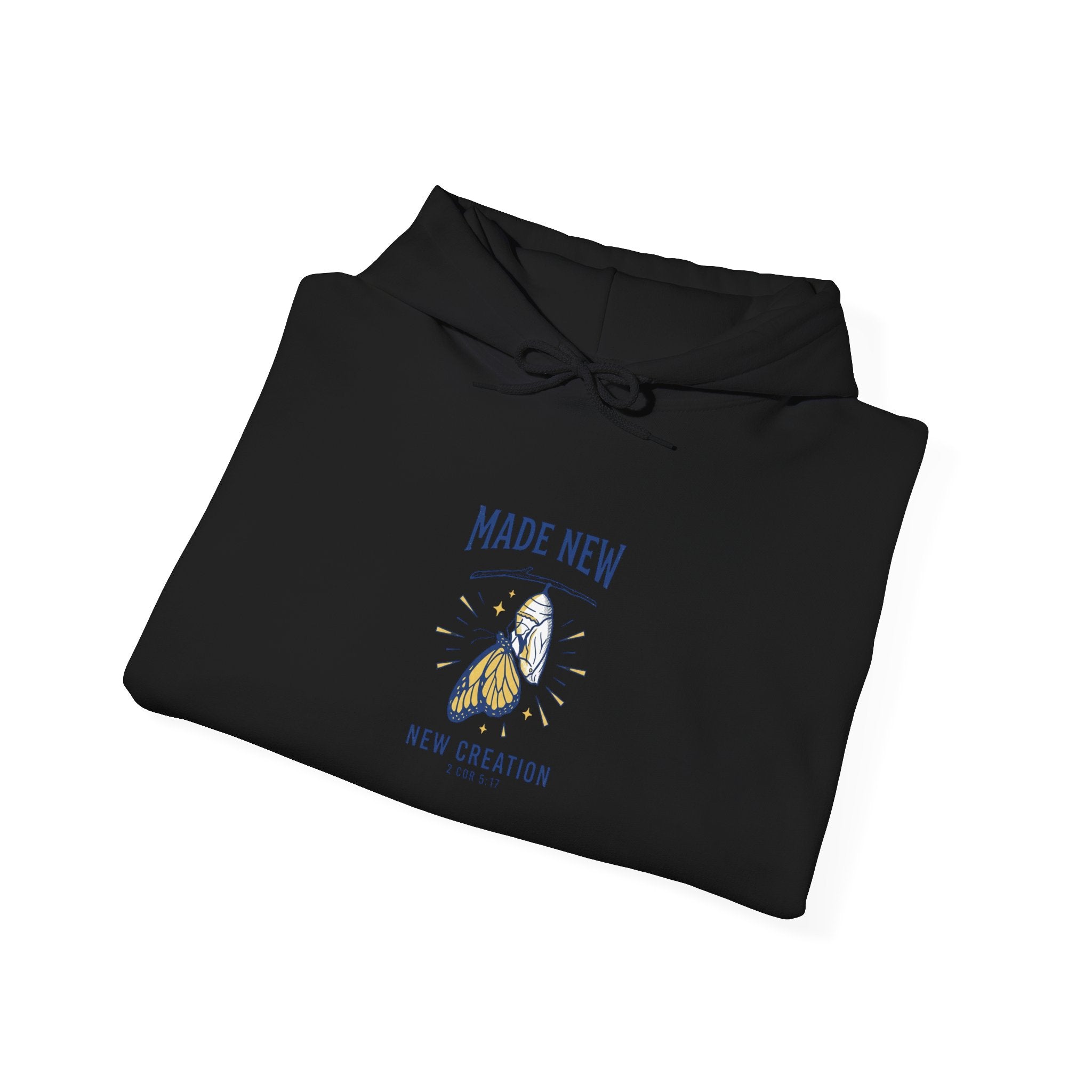 Made New Butterfly Hoodie | Christian Streetwear, Groovy Script
