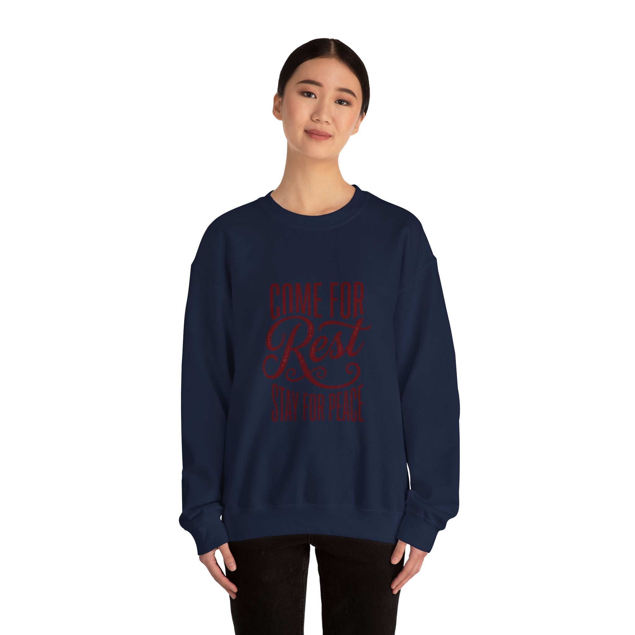 Come For Rest Stay For Peace Sweatshirt | Pope Statement Graphics, Team Leo Aesthetic