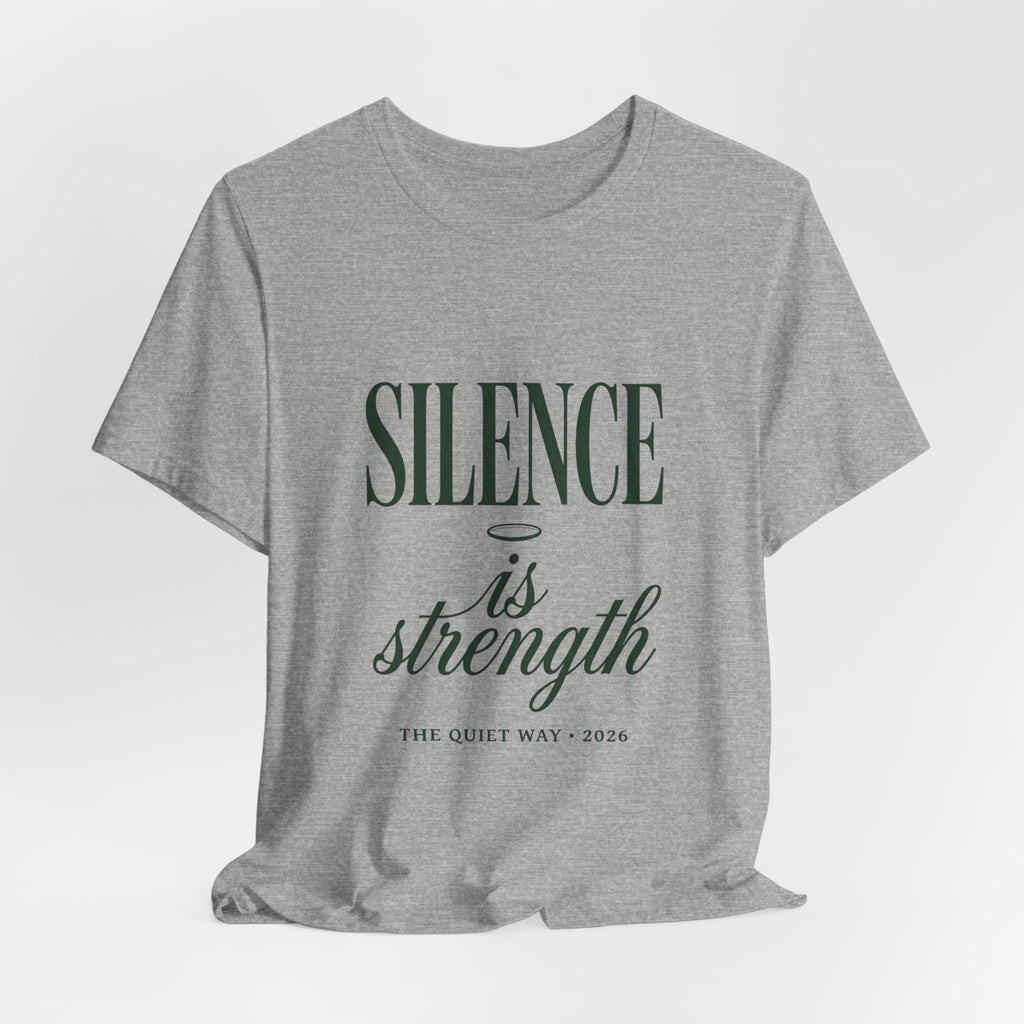 Silence Is Strength Tee | Pope-Statement Graphic, Team Leo Minimalism