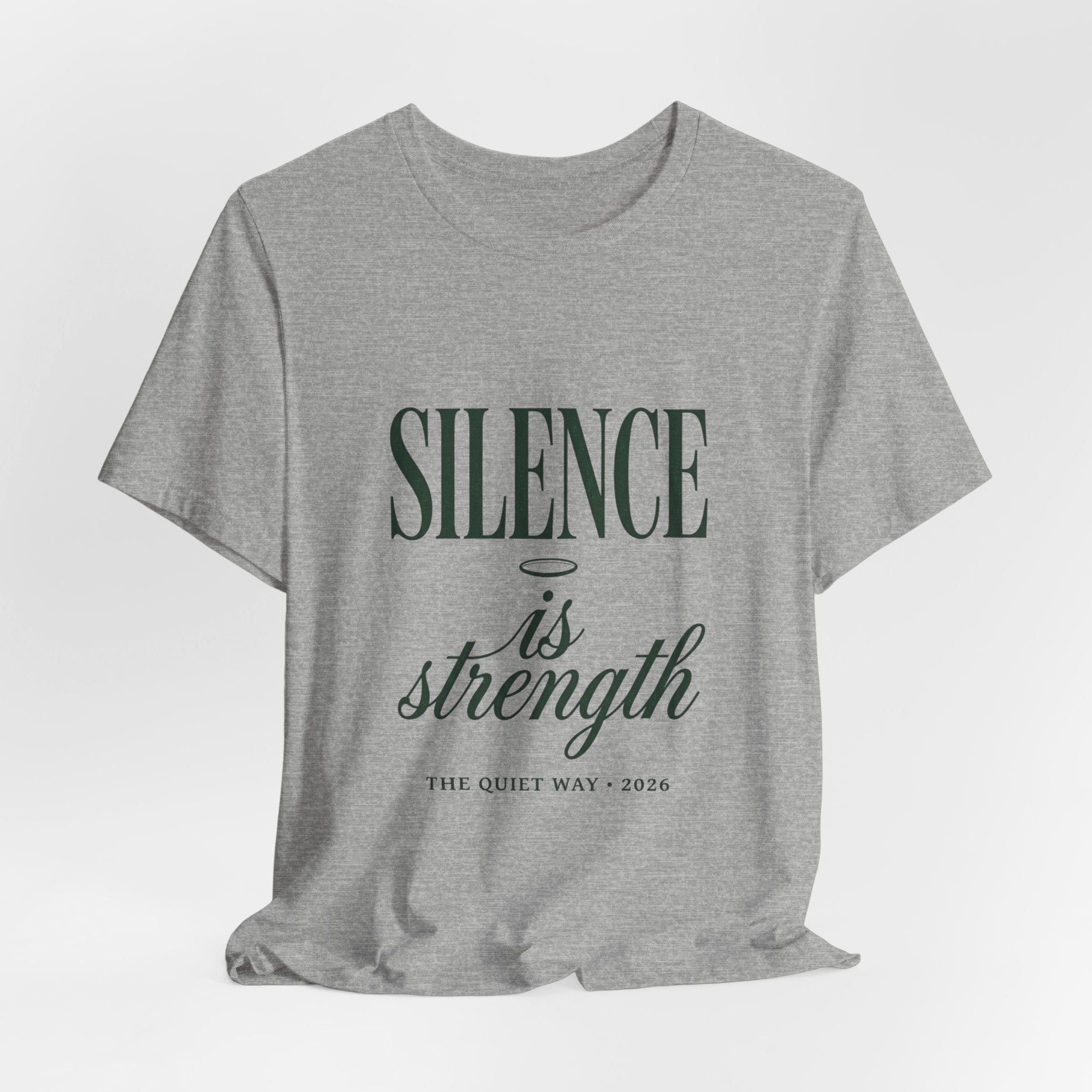 Silence Is Strength Tee | Pope-Statement Graphic, Team Leo Minimalism