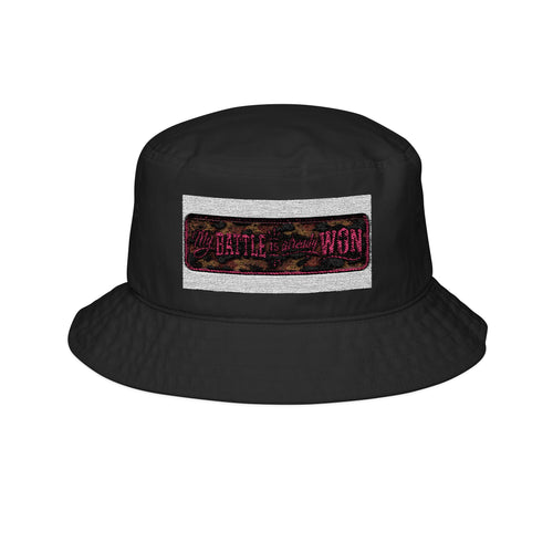 Bucket Hat — 'Battle Won' Embroidered Patch Streetwear Hat