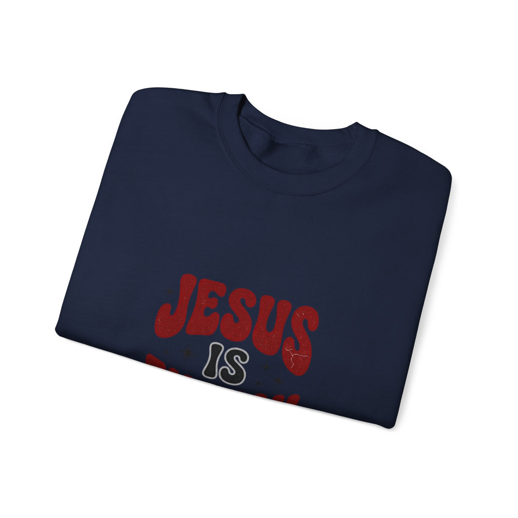 Jesus Is Enough Crewneck Sweatshirt | Christian Streetwear, Groovy Typography