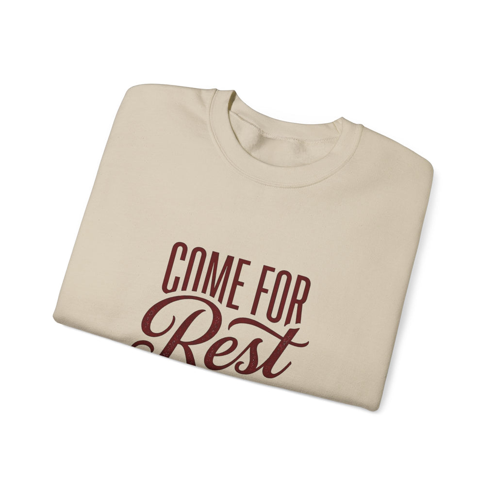 Come For Rest Stay For Peace Sweatshirt | Pope Statement Graphics, Team Leo Aesthetic