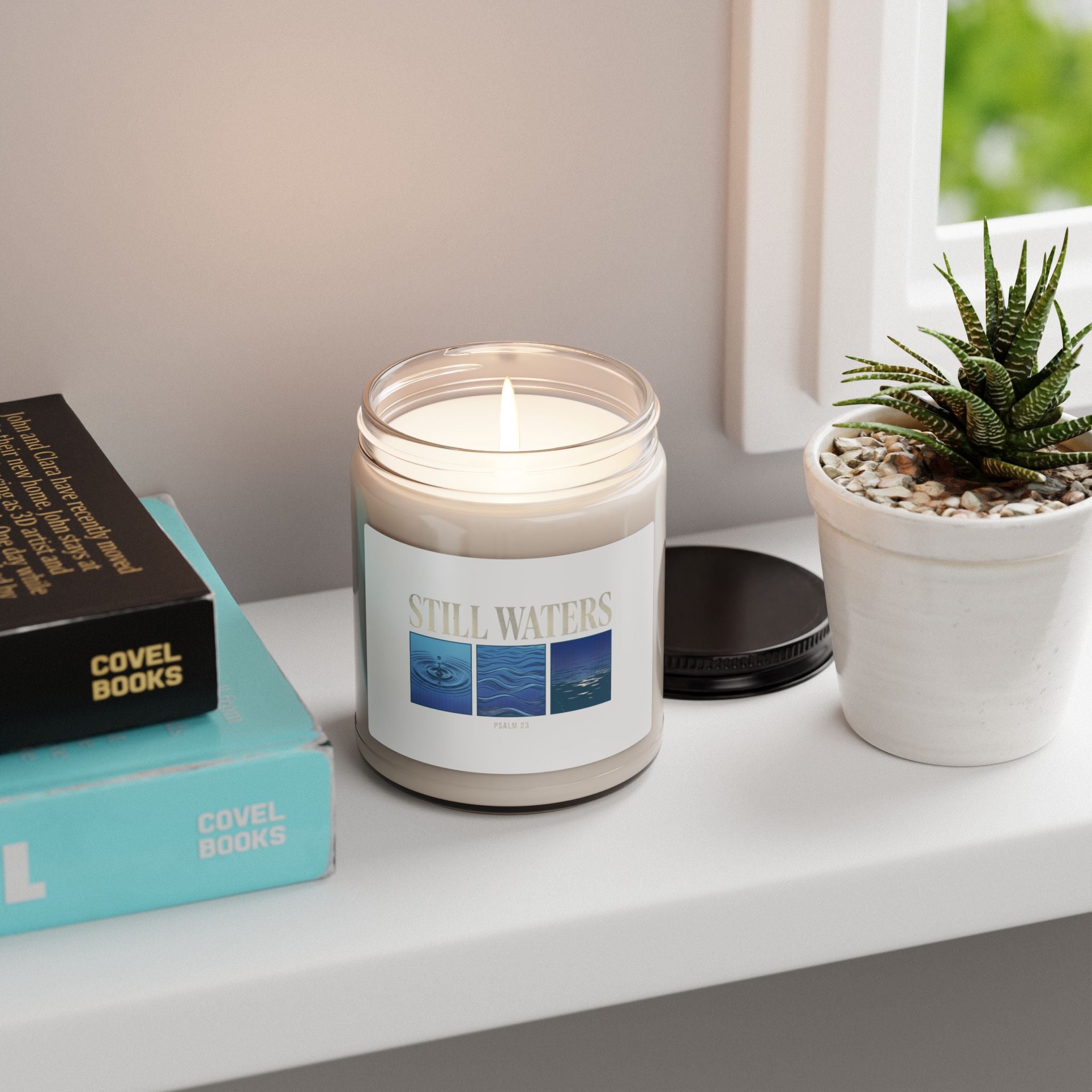 Still Waters Candle, Soy Jar Candle | Christian Streetwear Aesthetic