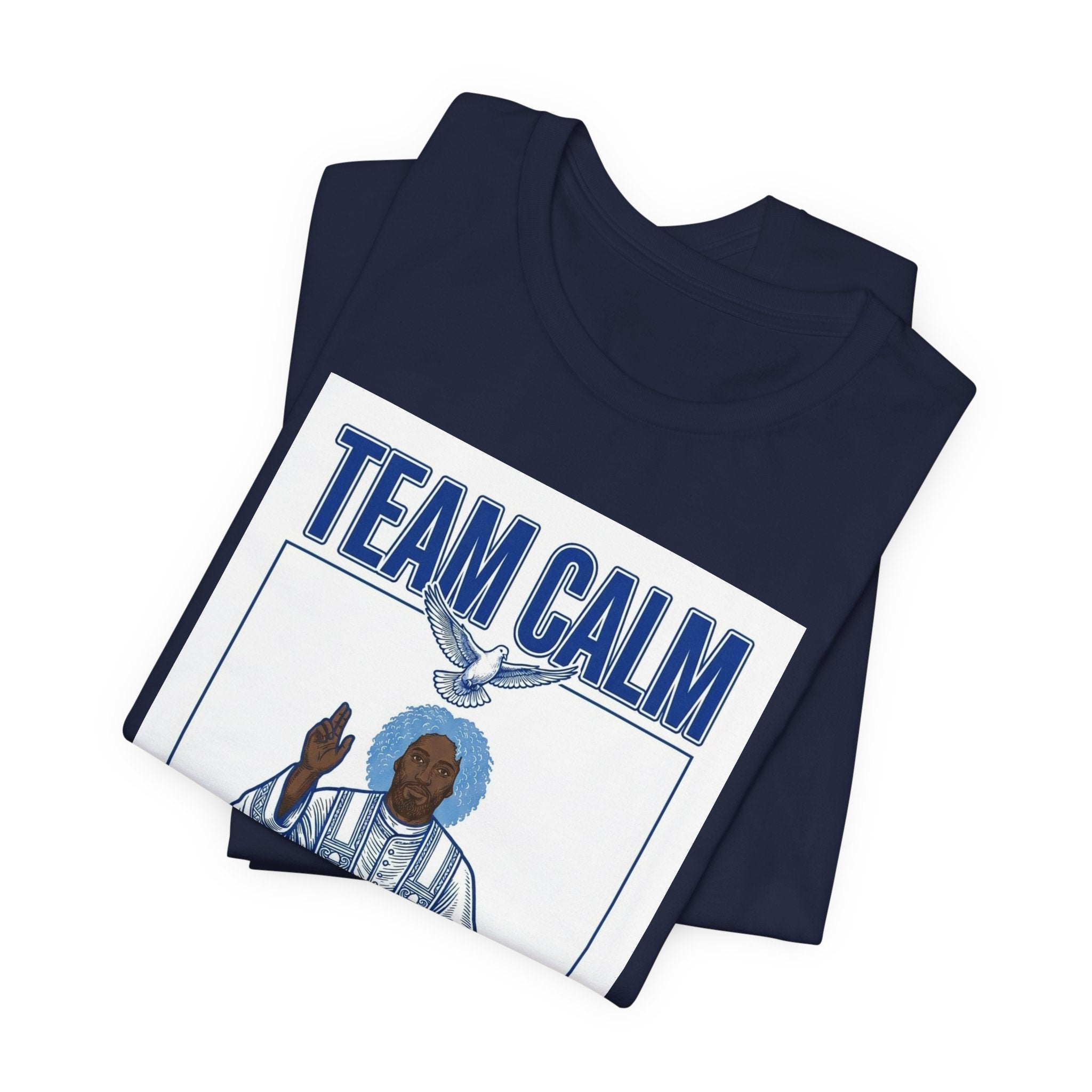 Team Calm Unbothered Tee | Pope‑coded Iconography, Quiet Power Graphic