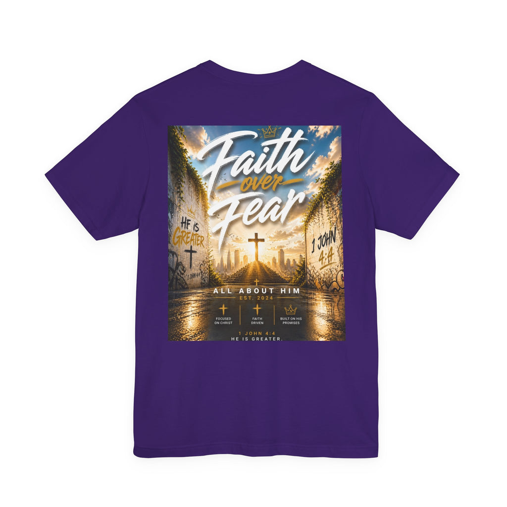 Faith Over Fear Tee – Christian Streetwear | All About Him