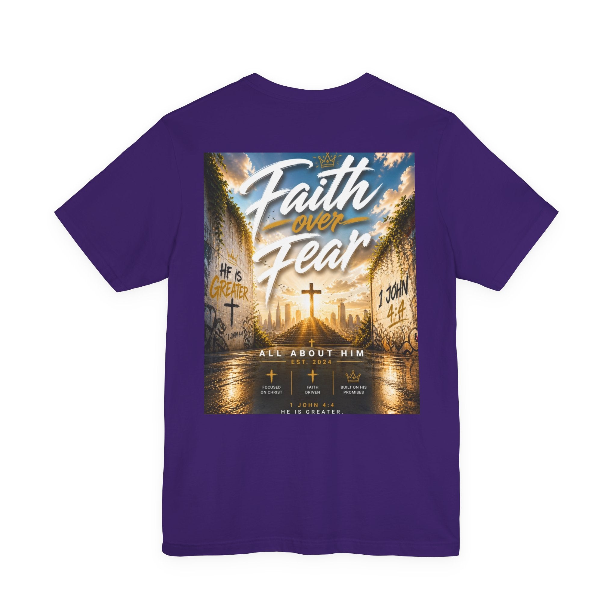 Faith Over Fear Tee – Christian Streetwear | All About Him