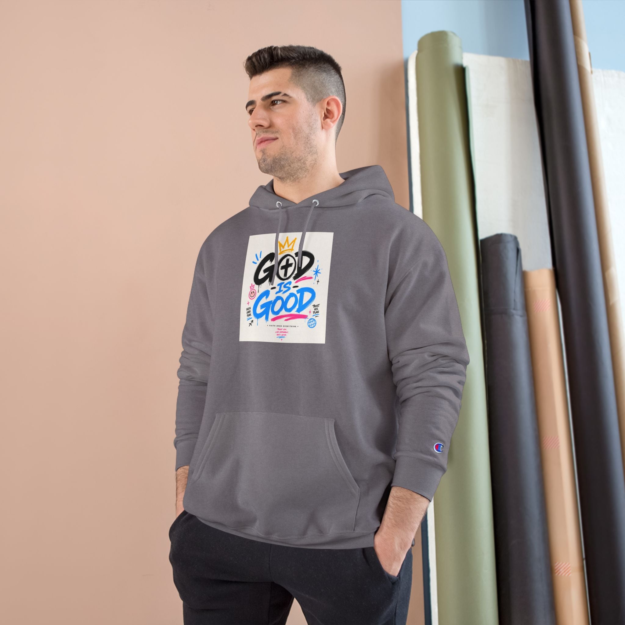 God Is Good Hoodie — Christian Graphic Pullover, Faith Streetwear