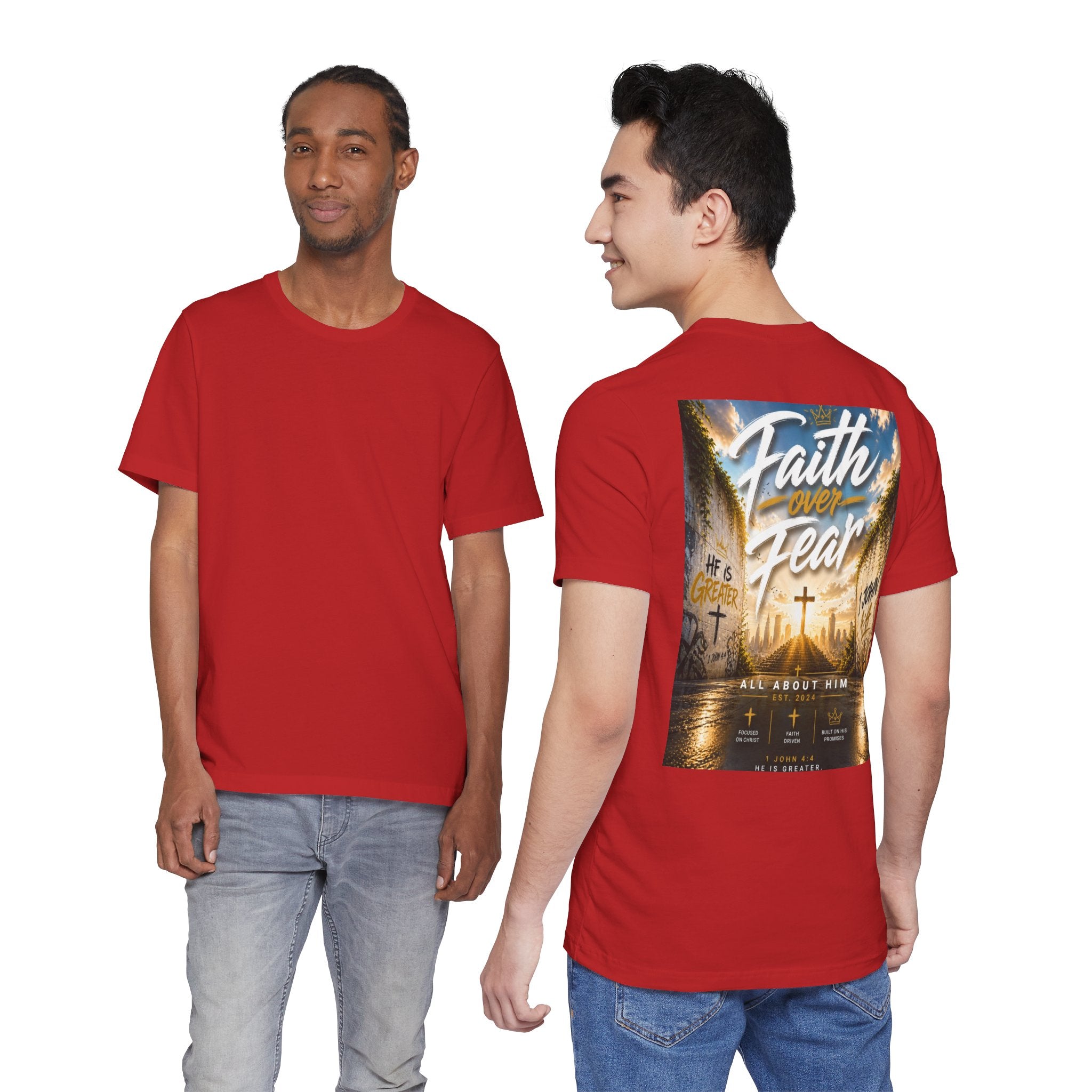 Faith Over Fear Tee – Christian Streetwear | All About Him