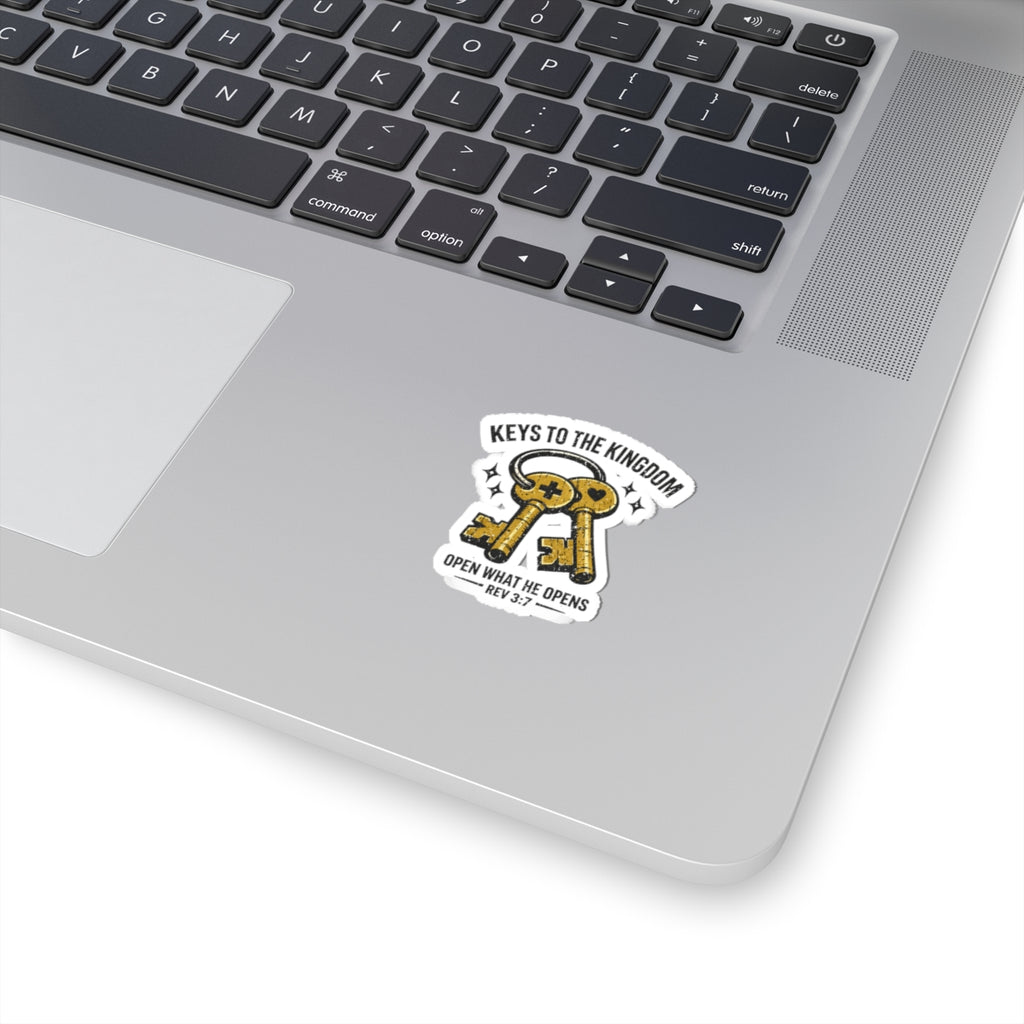 Keys to the Kingdom Sticker | Christian Streetwear, Vintage Groovy Typography