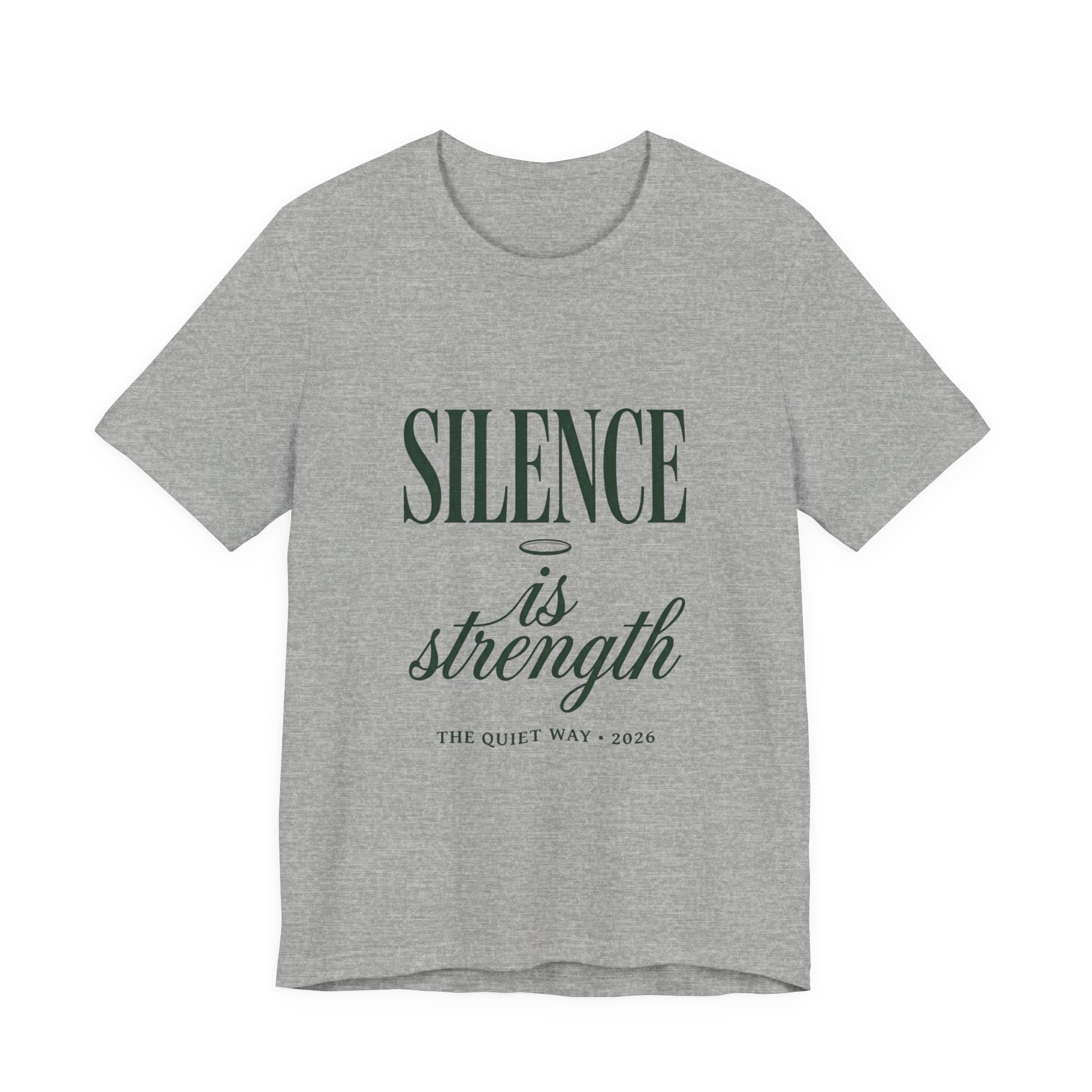 Silence Is Strength Tee | Pope-Statement Graphic, Team Leo Minimalism
