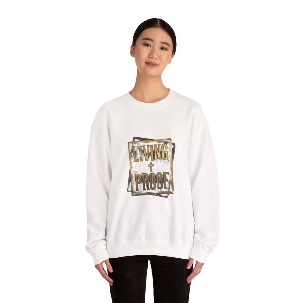 Living Proof Crest Sweatshirt | Christian Streetwear, Vintage Wash