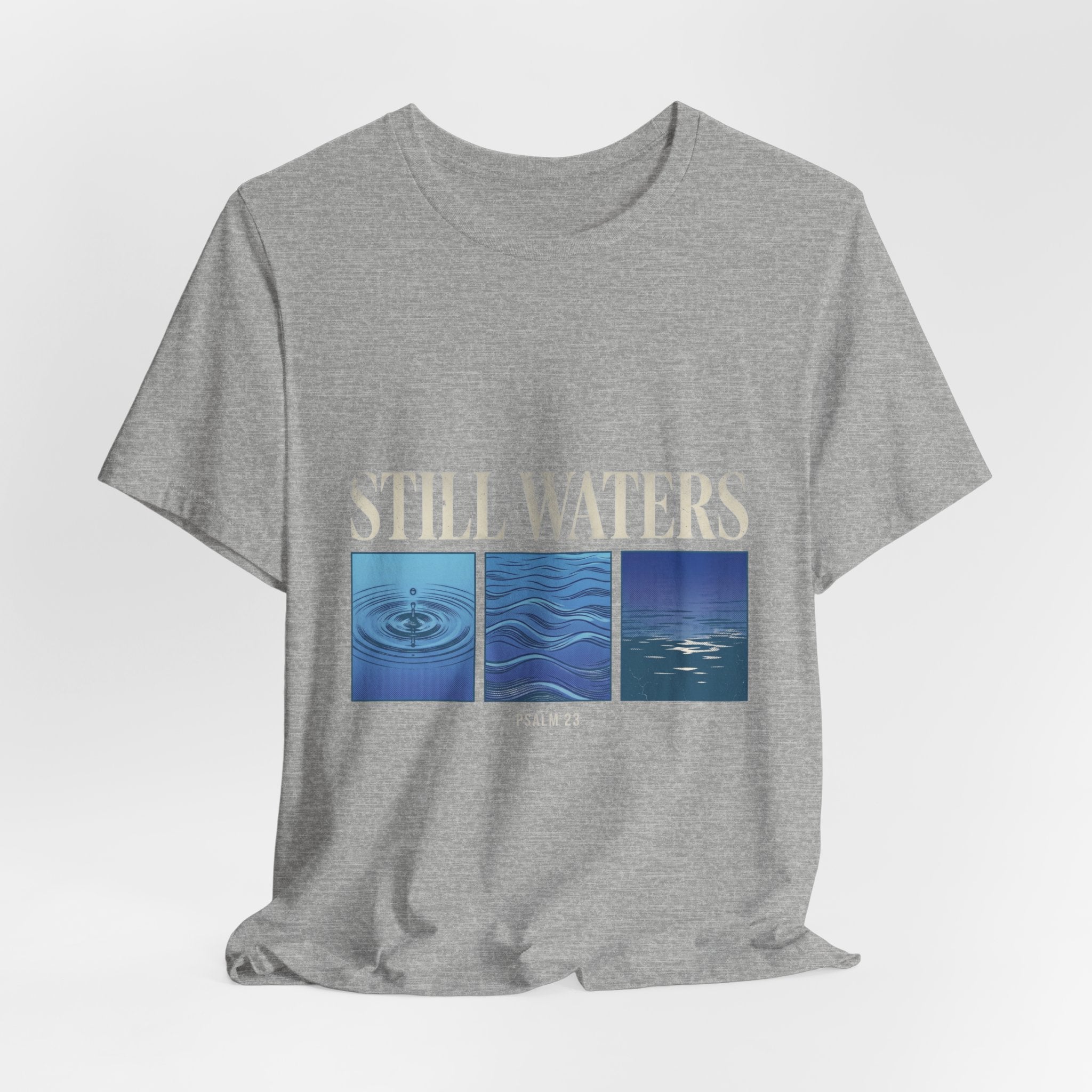 Still Waters Tee | Christian Streetwear, Groovy Serif Typography