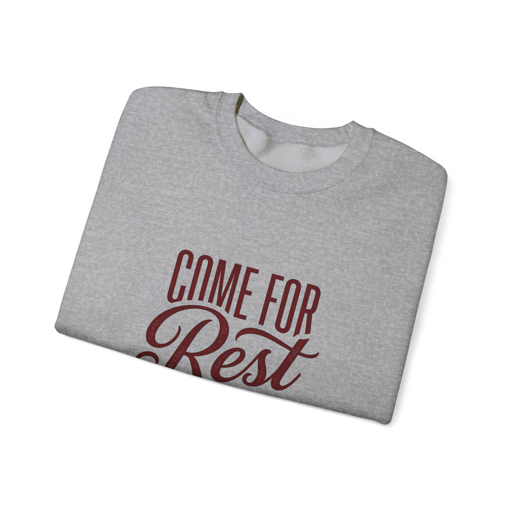 Come For Rest Stay For Peace Sweatshirt | Pope Statement Graphics, Team Leo Aesthetic