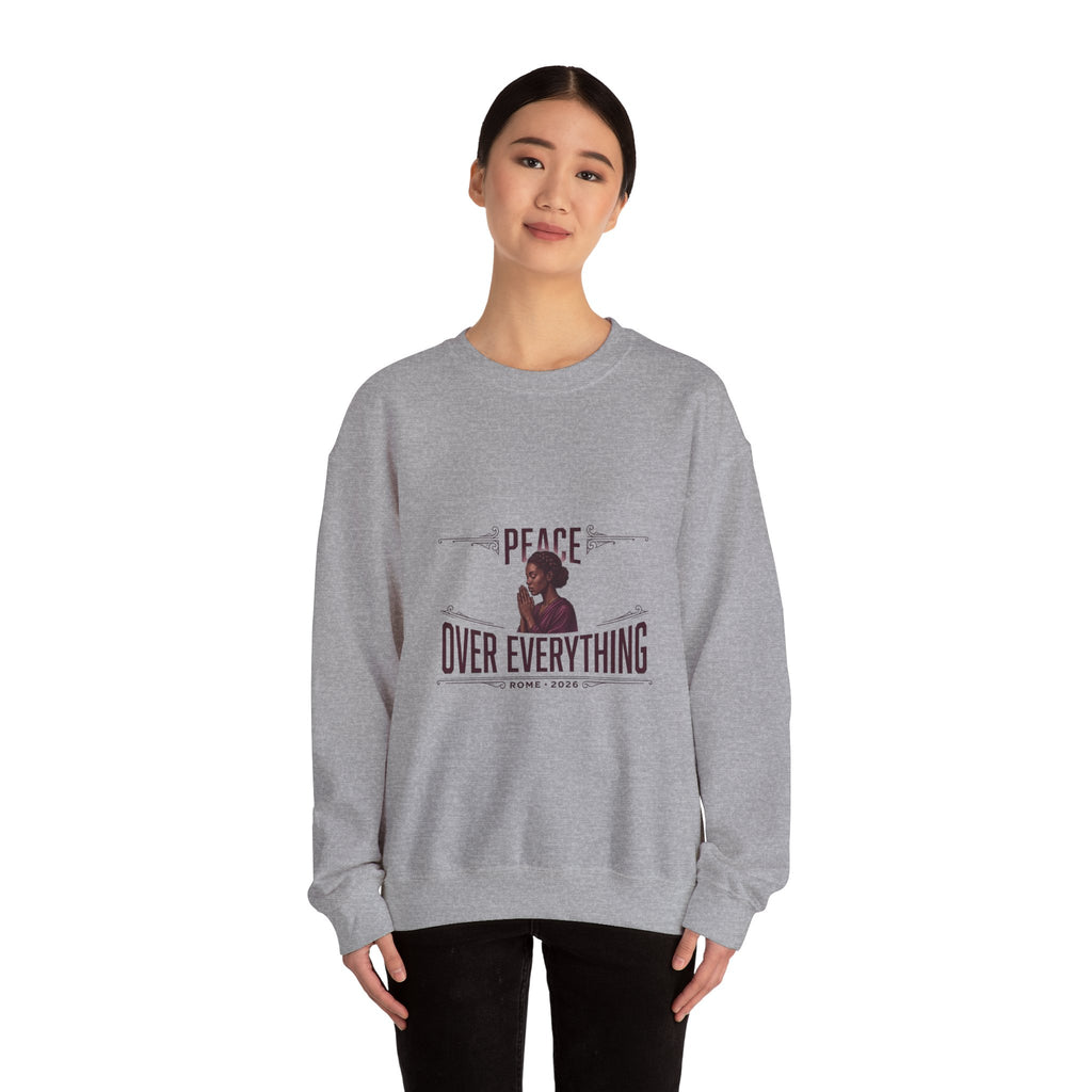 Peace Over Everything Sweatshirt | Pope-Style Symbolism, Quiet Power