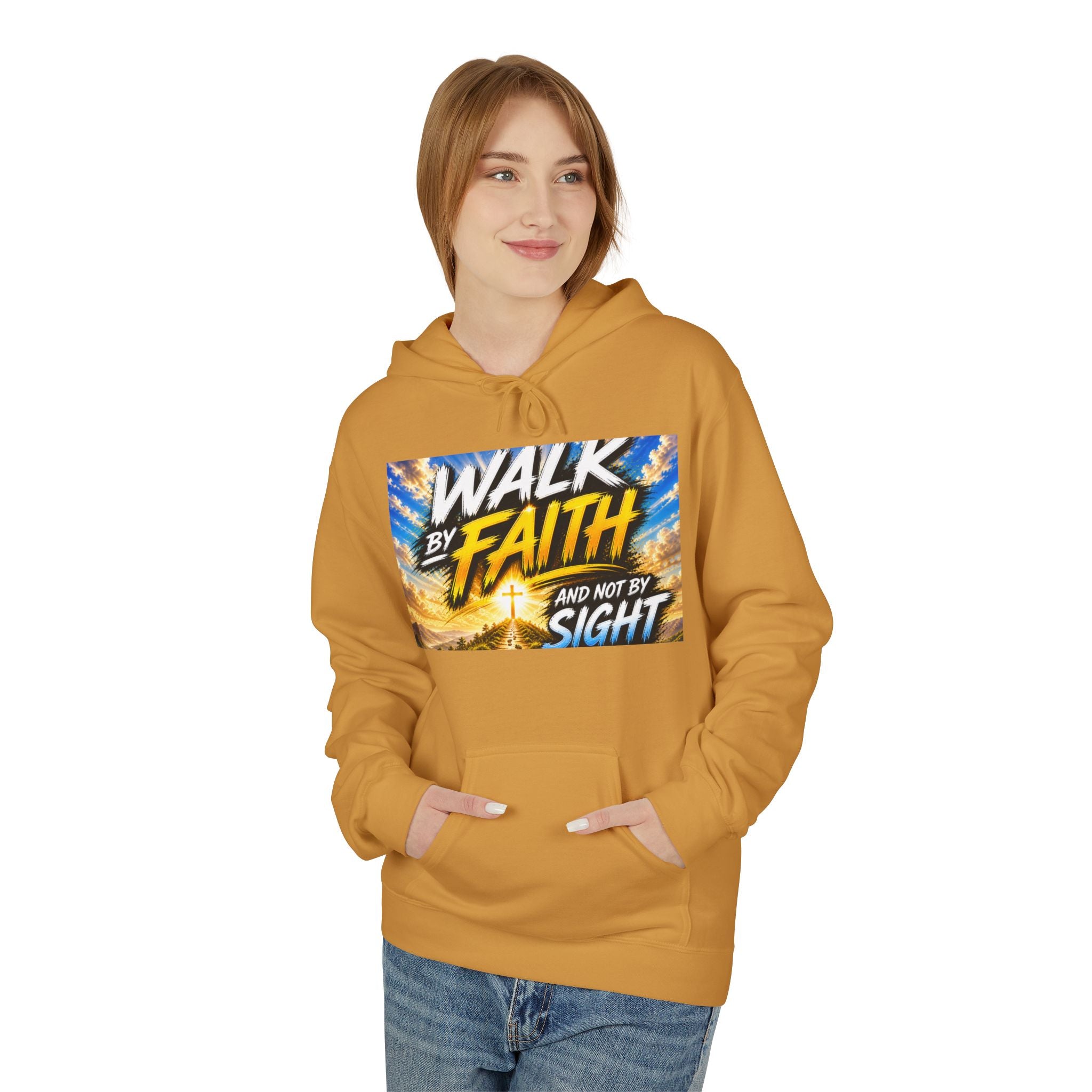 Walk By Faith Hoodie — Inspirational Christian Faith Pullover
