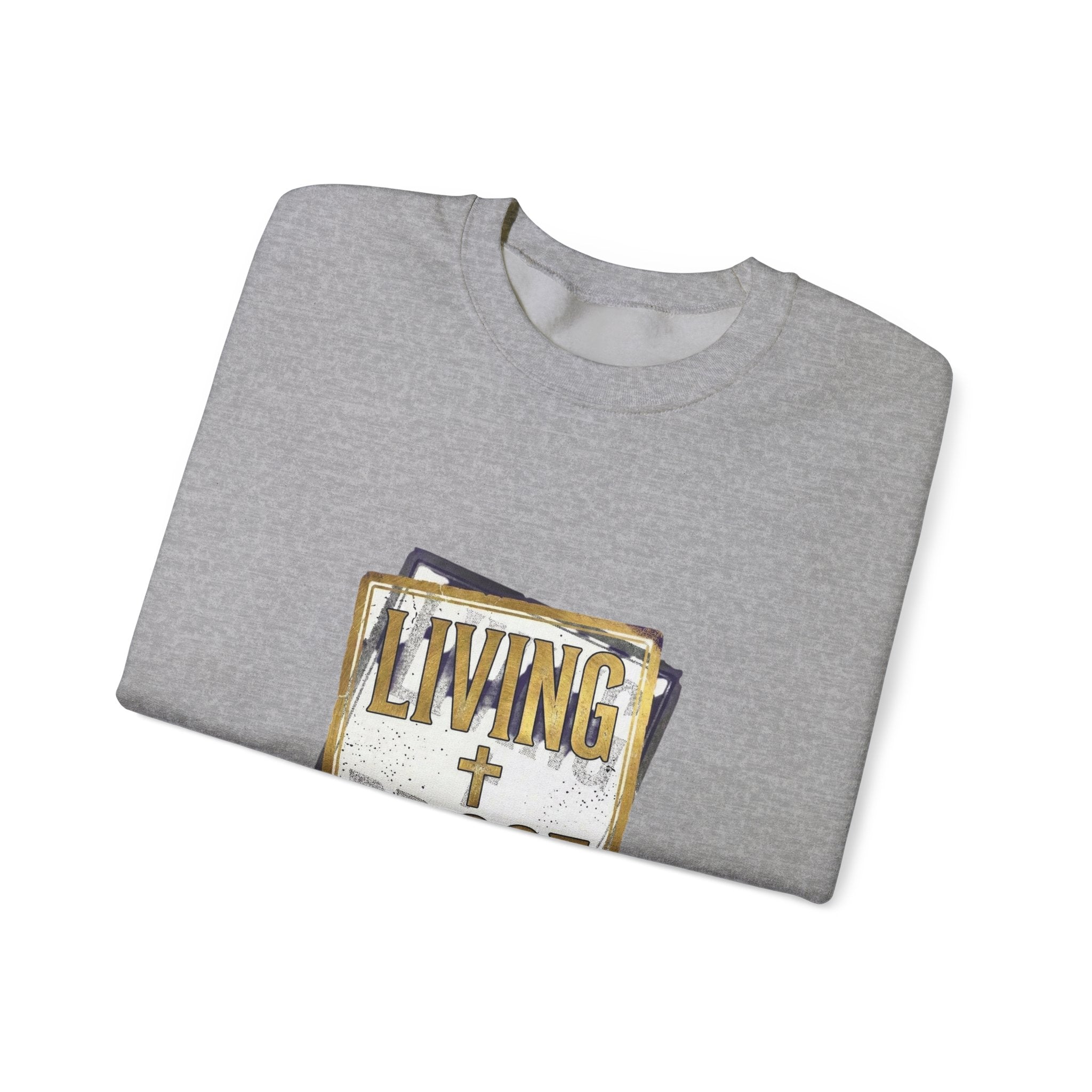 Living Proof Crest Sweatshirt | Christian Streetwear, Vintage Wash