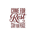 Come for Rest Stay for Peace Sticker | Pope Statement Graphics, Team Leo Vibe