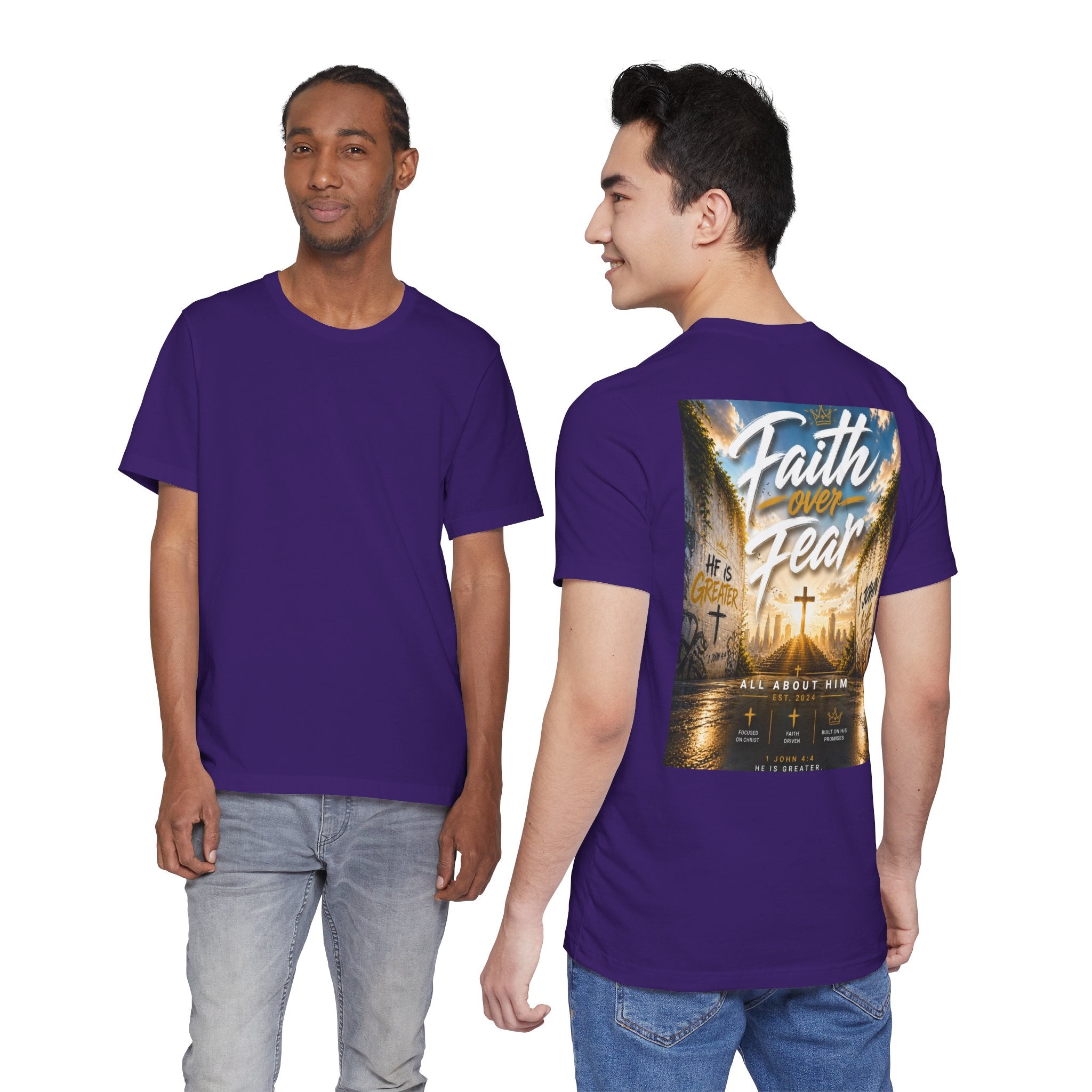 Faith Over Fear Tee – Christian Streetwear | All About Him