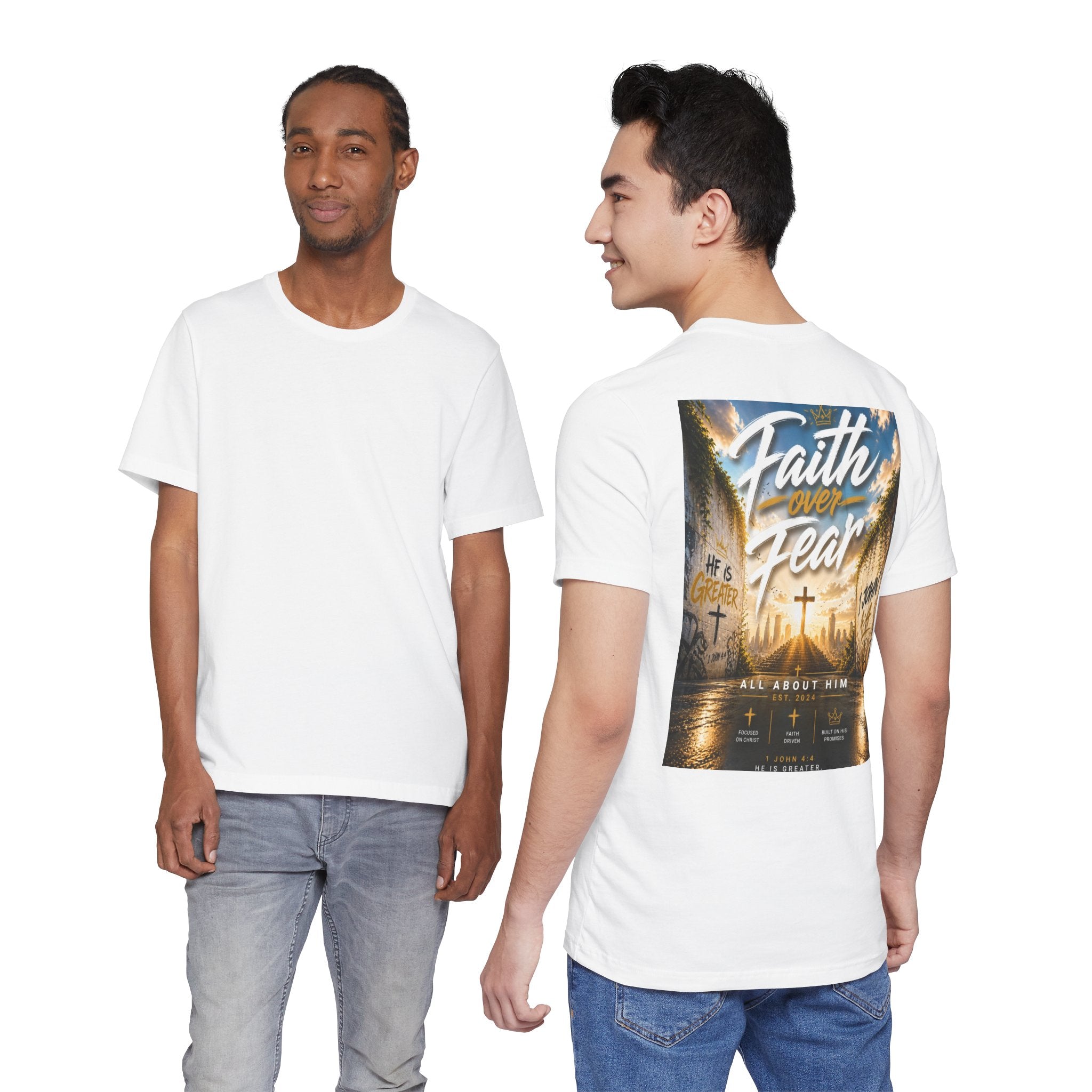 Faith Over Fear Tee – Christian Streetwear | All About Him