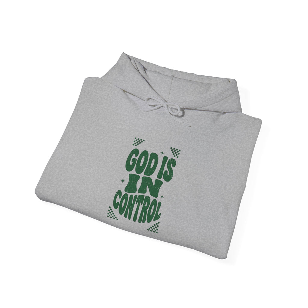 God Is In Control Hoodie | Christian Streetwear, Groovy Typography