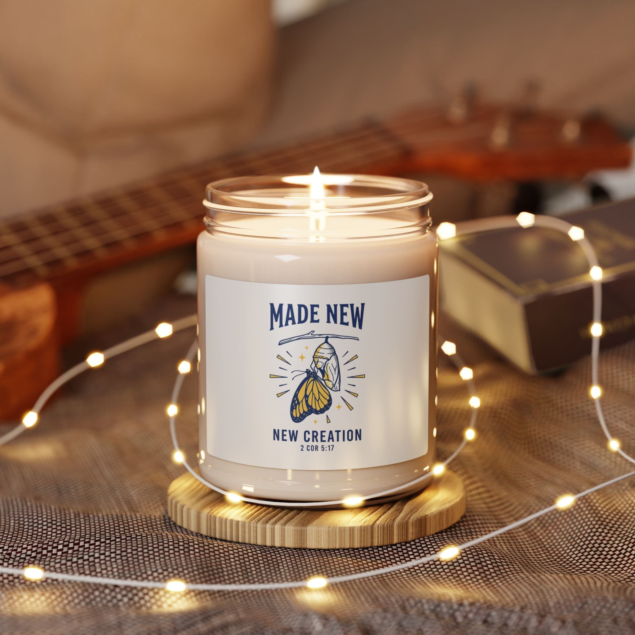 Made New Candle | Scented Soy Candle, Christian Streetwear Aesthetic