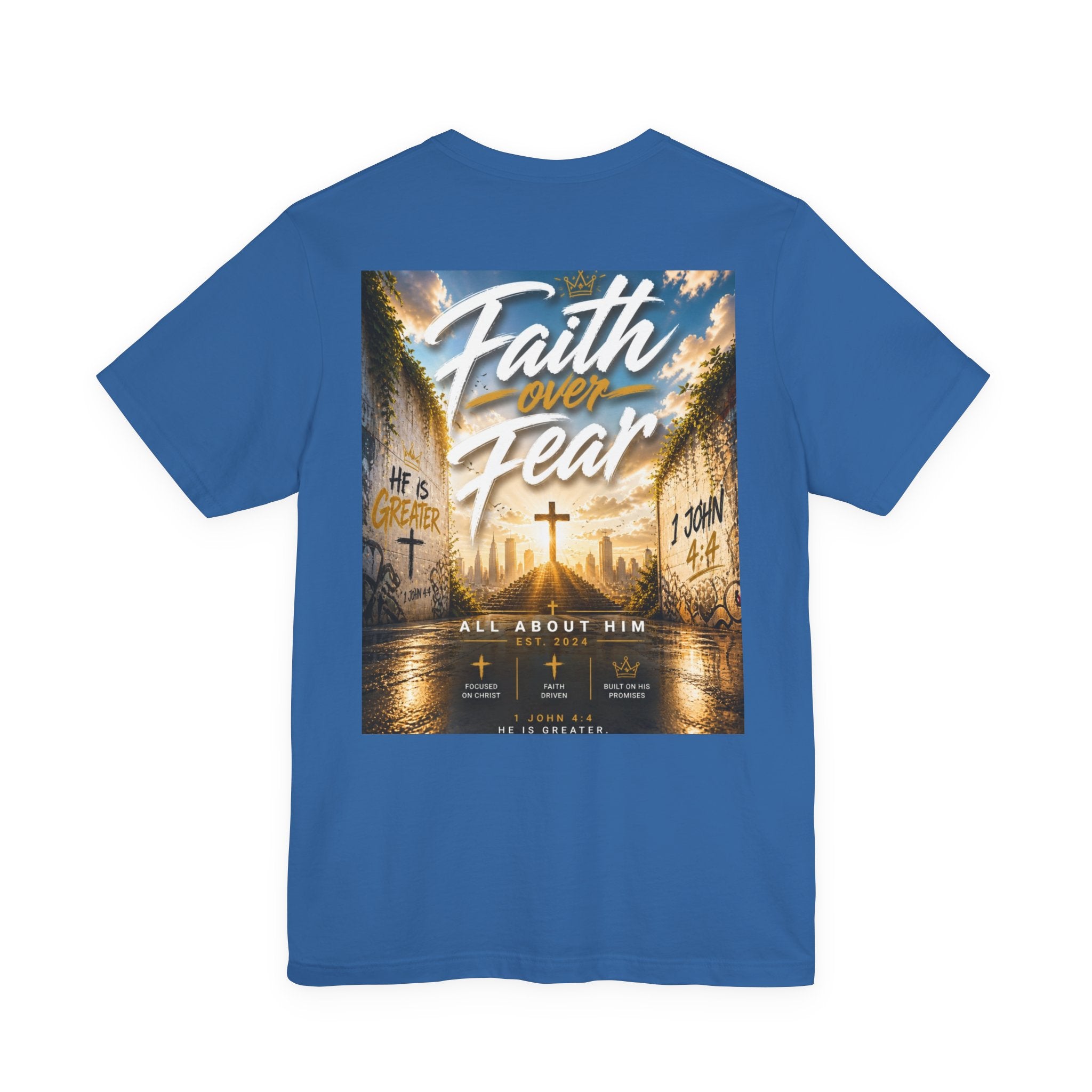 Faith Over Fear Tee – Christian Streetwear | All About Him