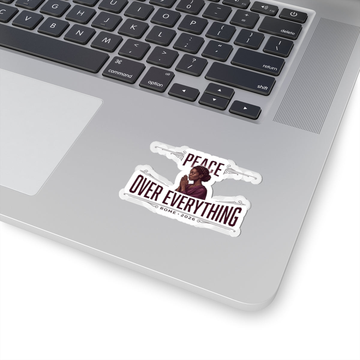 Peace Over Everything Kiss-Cut Stickers | Team Leo, Vatican-inspired Symbolism