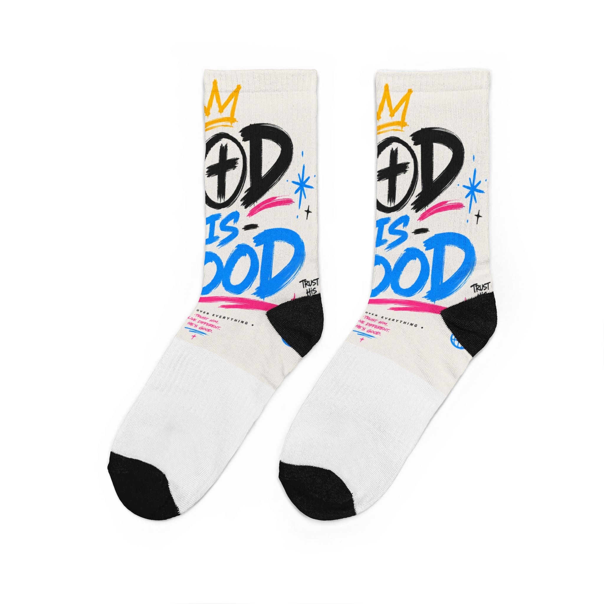 Good is Good Crew Socks — Graphic Padded Comfort Socks