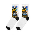 Crew Socks — "Walk by Faith and Not by Sight" Inspirational Graphic Socks