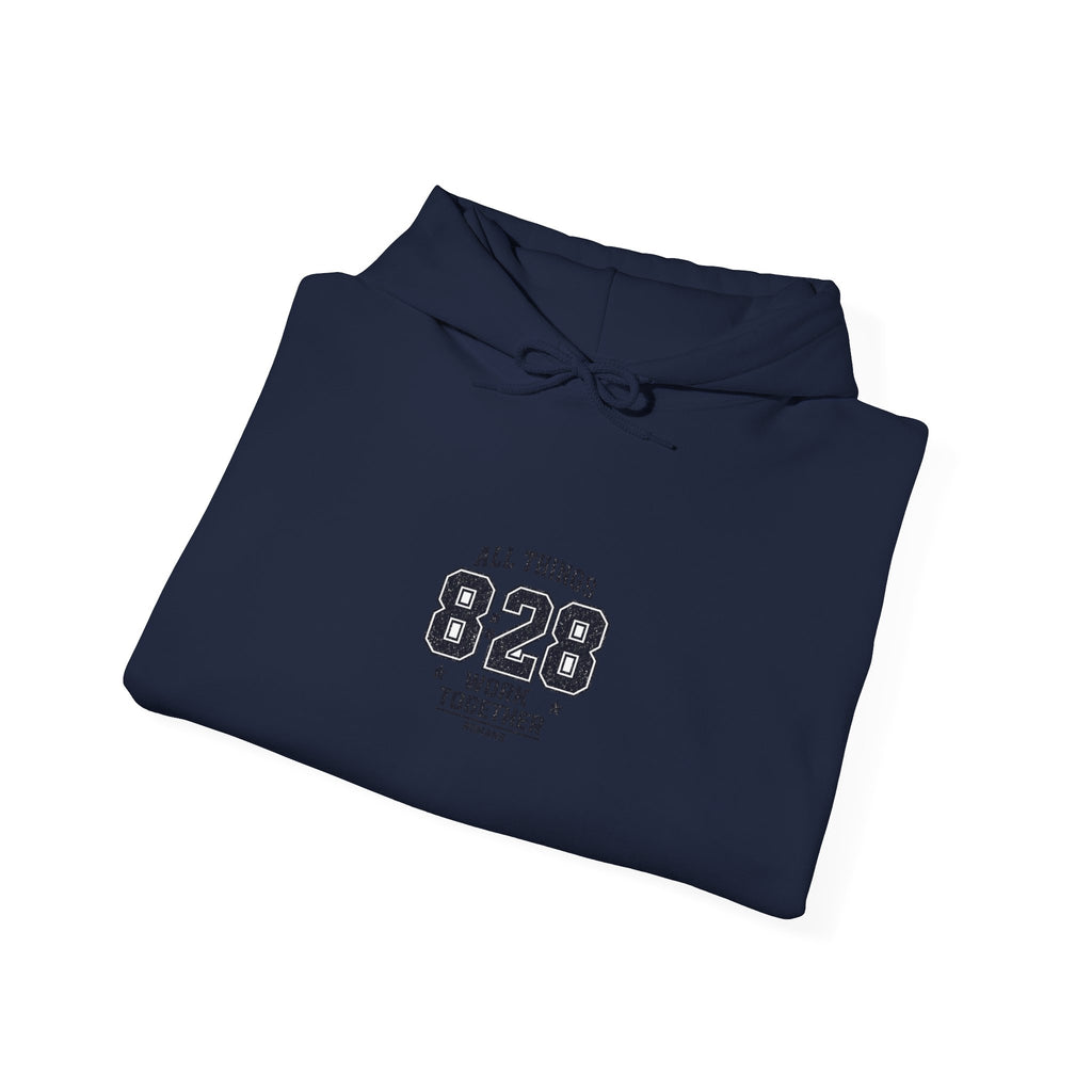 All Things 8:28 Hoodie | Christian Streetwear, Athletic Arch Typography