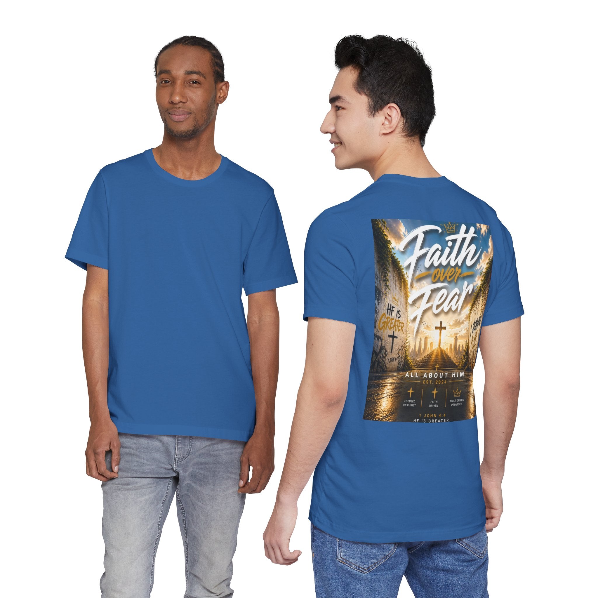 Faith Over Fear Tee – Christian Streetwear | All About Him
