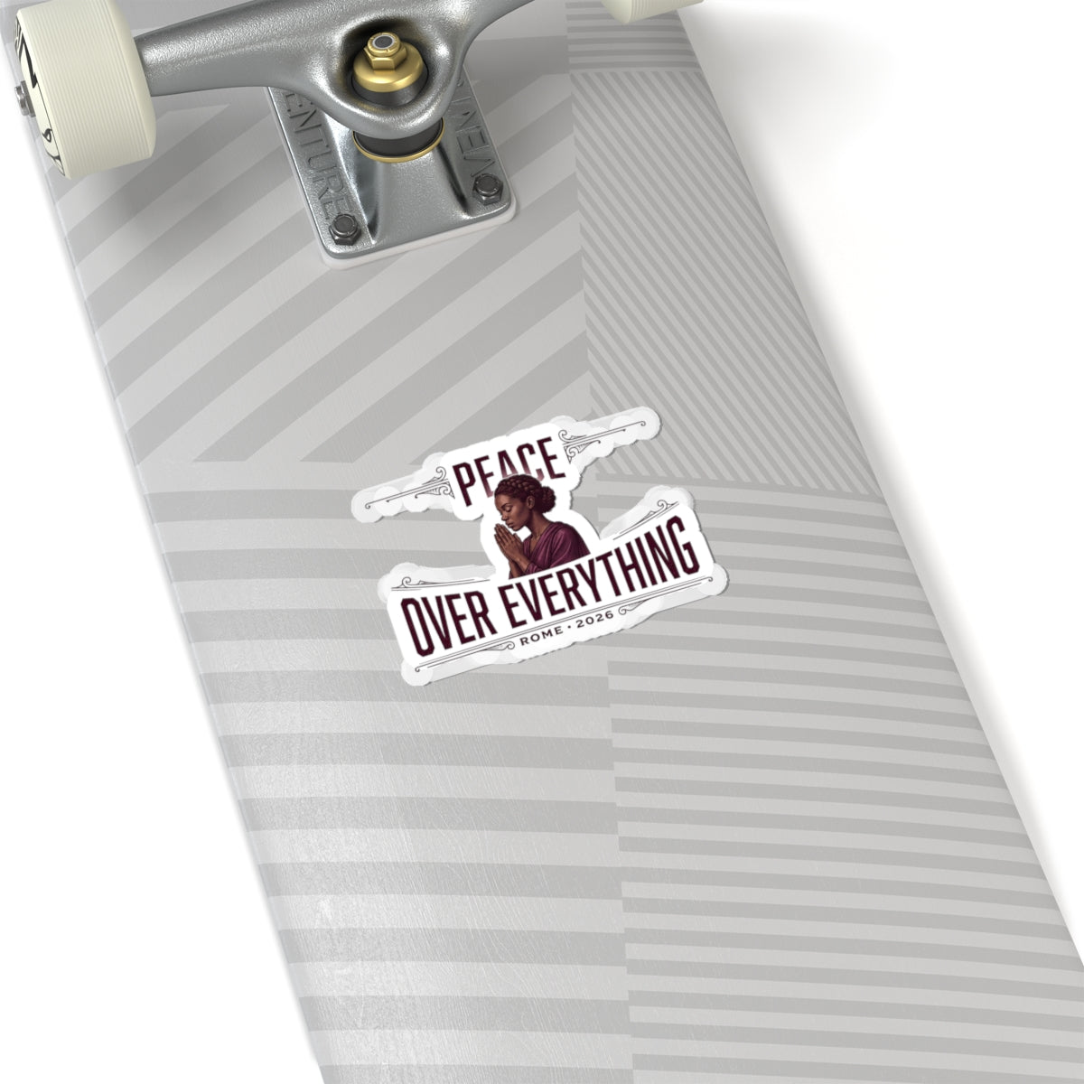Peace Over Everything Kiss-Cut Stickers | Team Leo, Vatican-inspired Symbolism