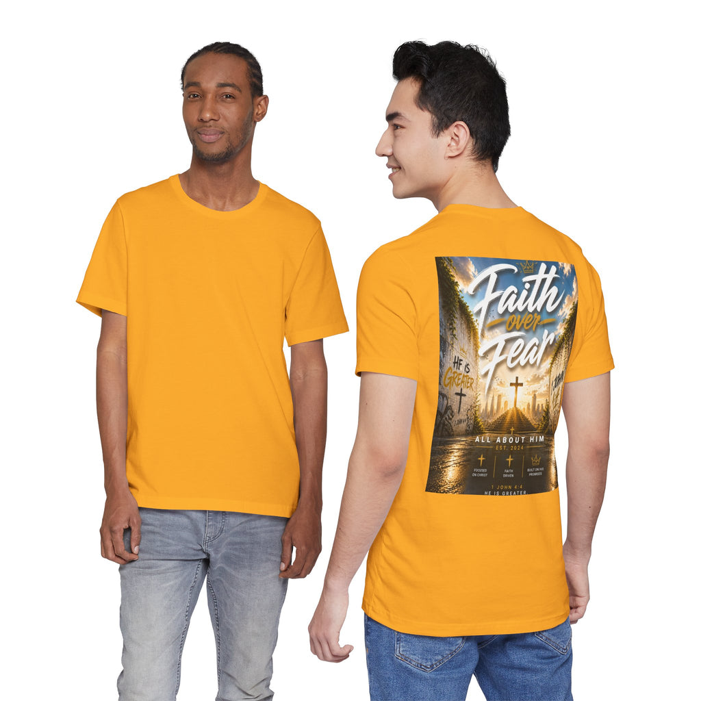 Faith Over Fear Tee – Christian Streetwear | All About Him