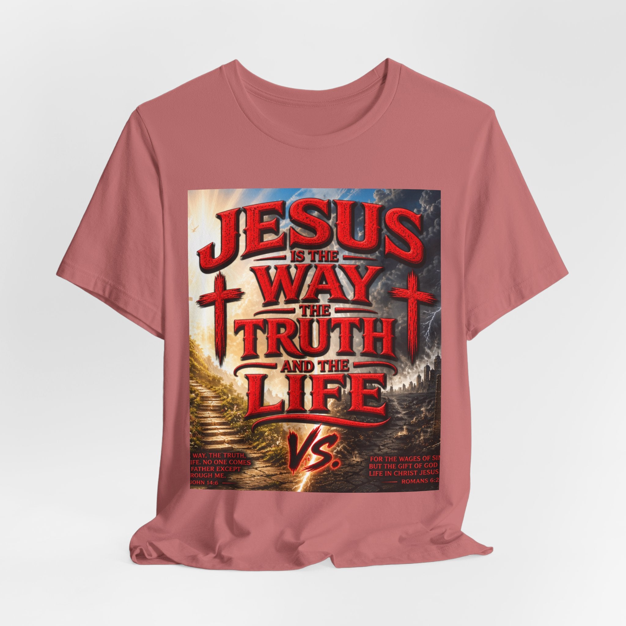 Jesus Is The Way Faith T‑Shirt – 'Jesus Is The Way, The Truth and The Life' Christian Tee